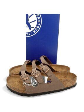 Birkenstock Florida Mocca Soft Footbed Sandals Women’s EU 37 US 6 Triple Strap